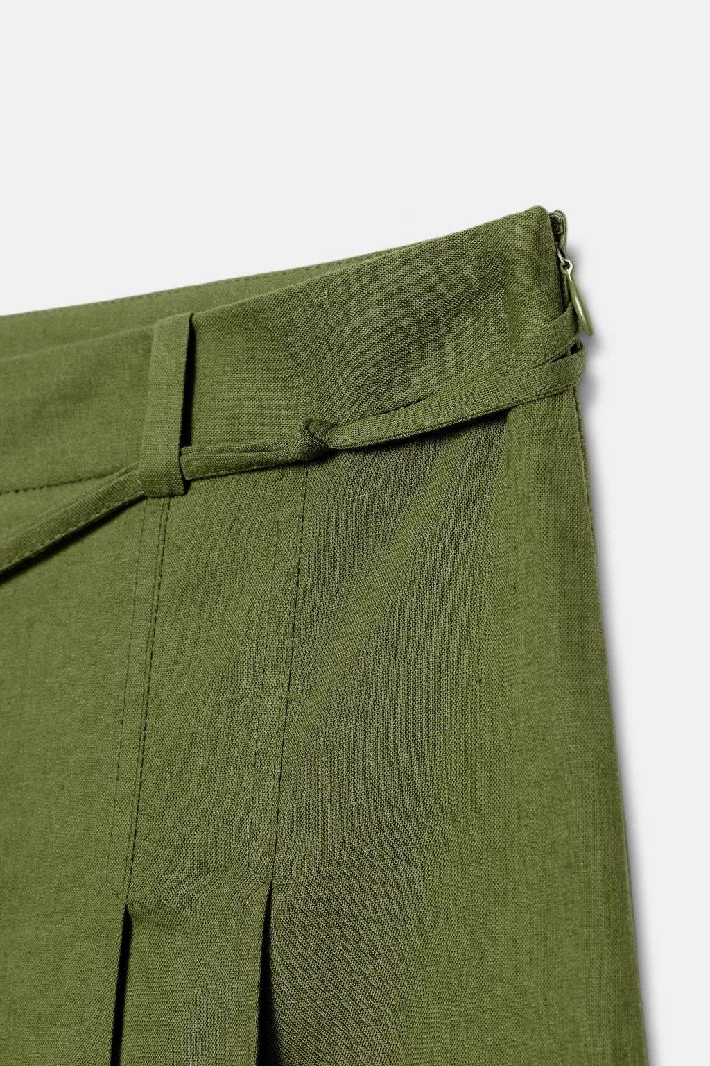 BERMUDA LARGA CINTUR?N ABALORIOS / Khaki - Zara фото 9