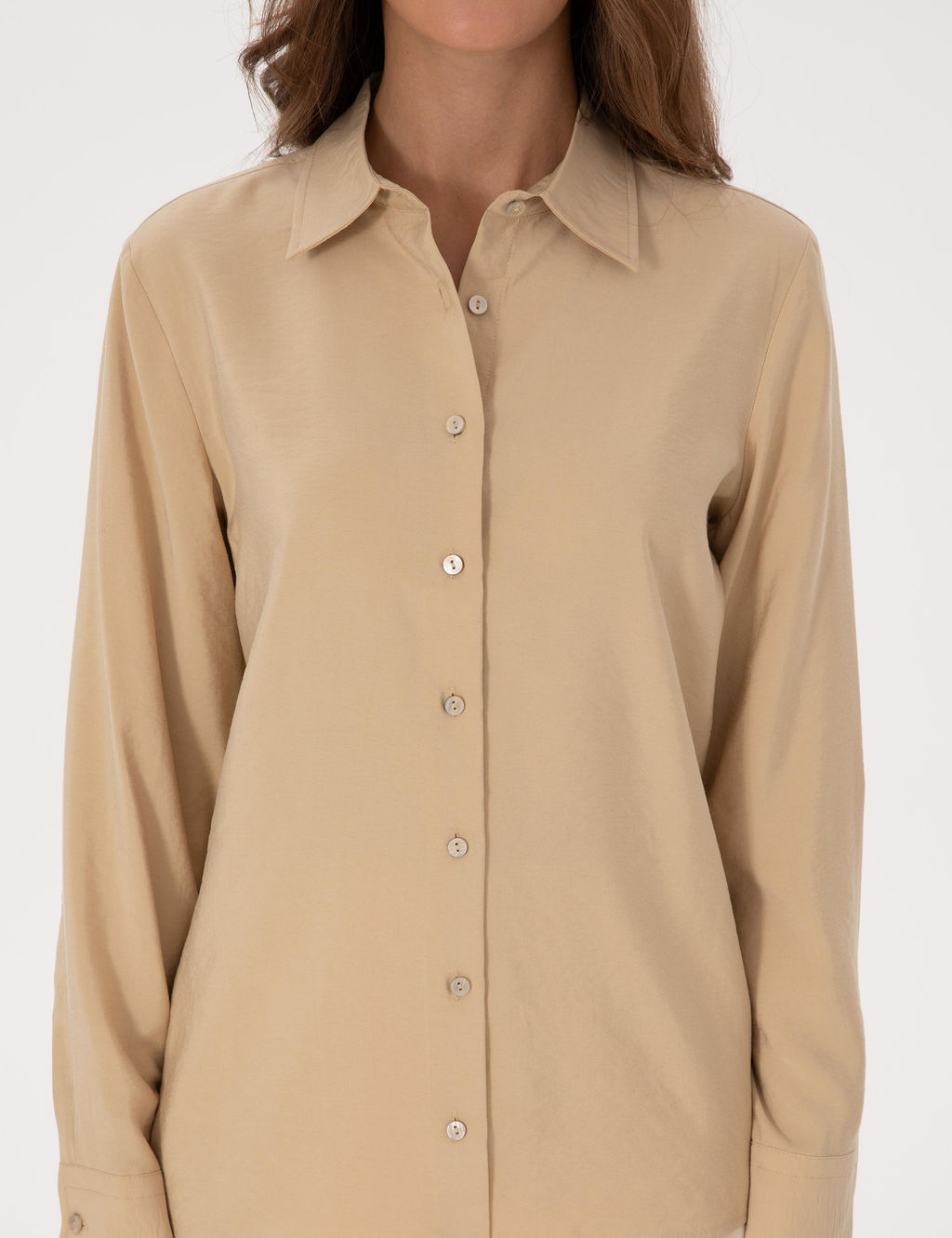 Bej Regular Fit Uzun Kollu G_mlek - Pierre cardin фото 6