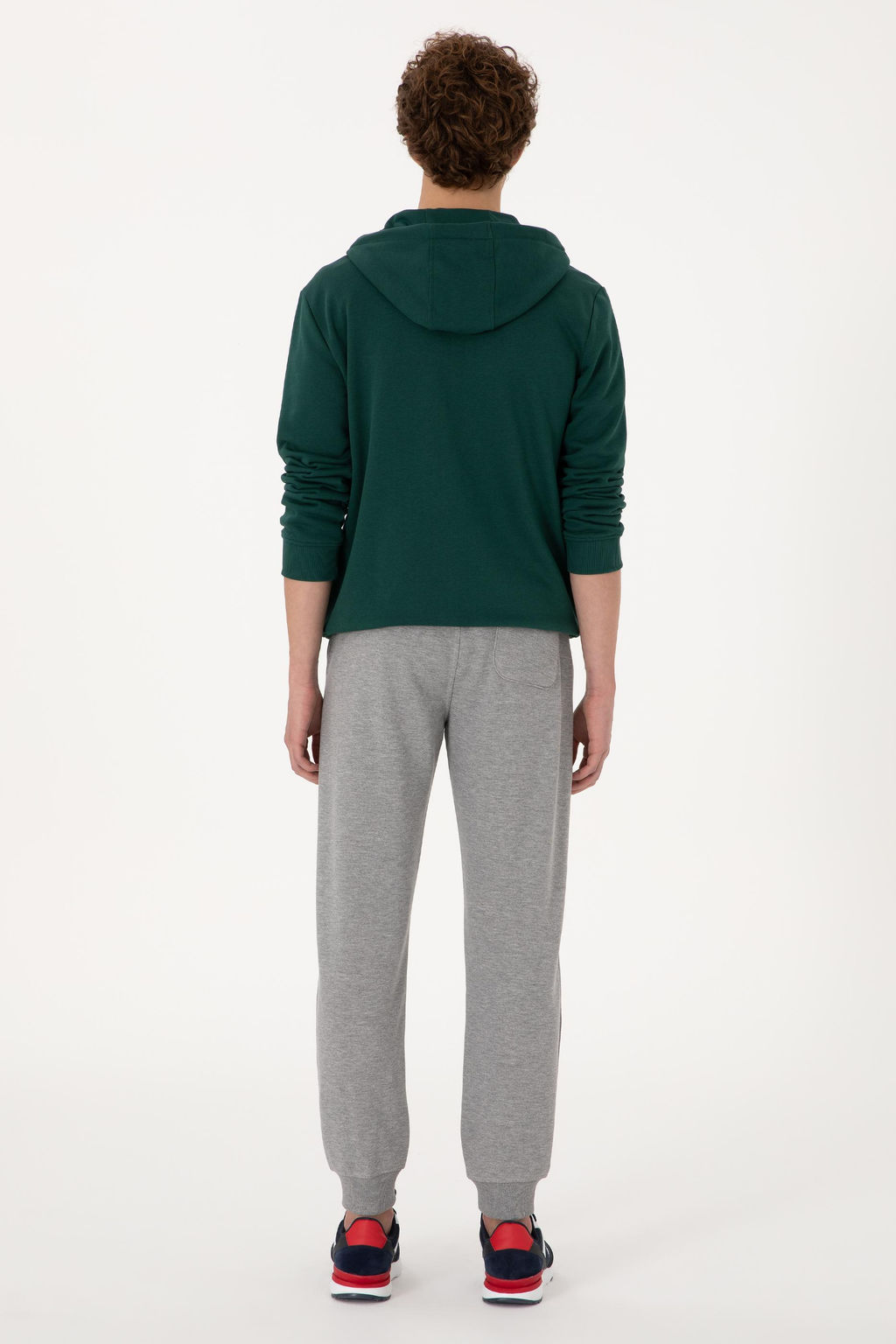 Erkek Gri Melanj E_ofman Alt_ Sepette S_rpriz _ndirim - U.s. polo assn фото 4