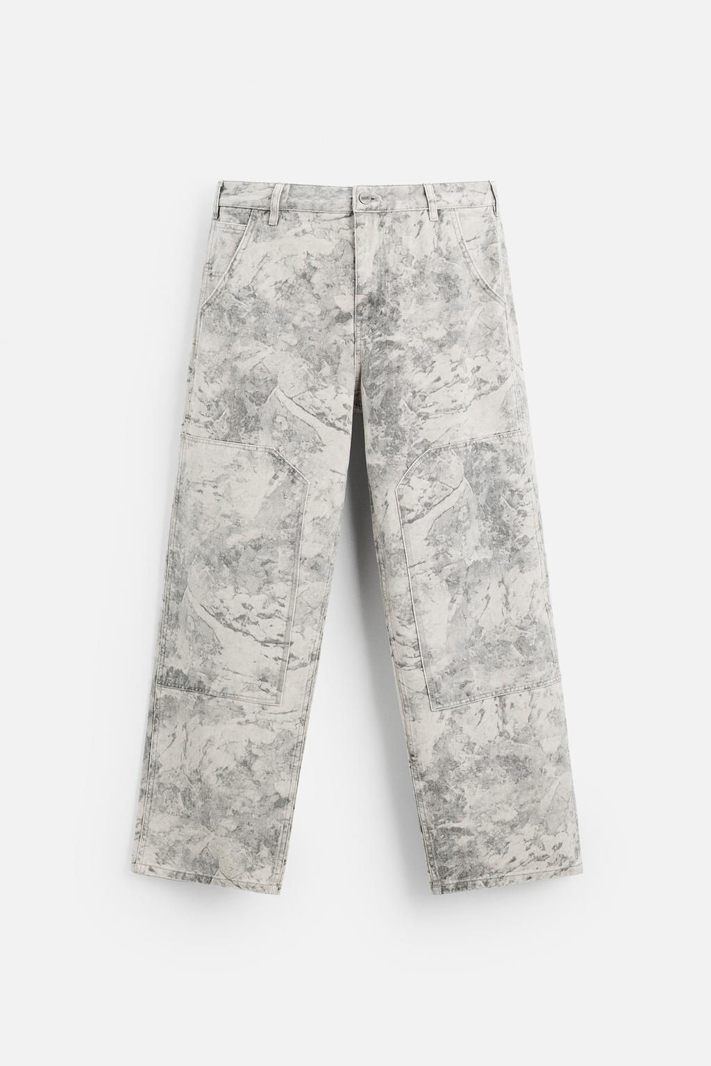 WASHED CARPENTER TROUSERS - Zara фото 6
