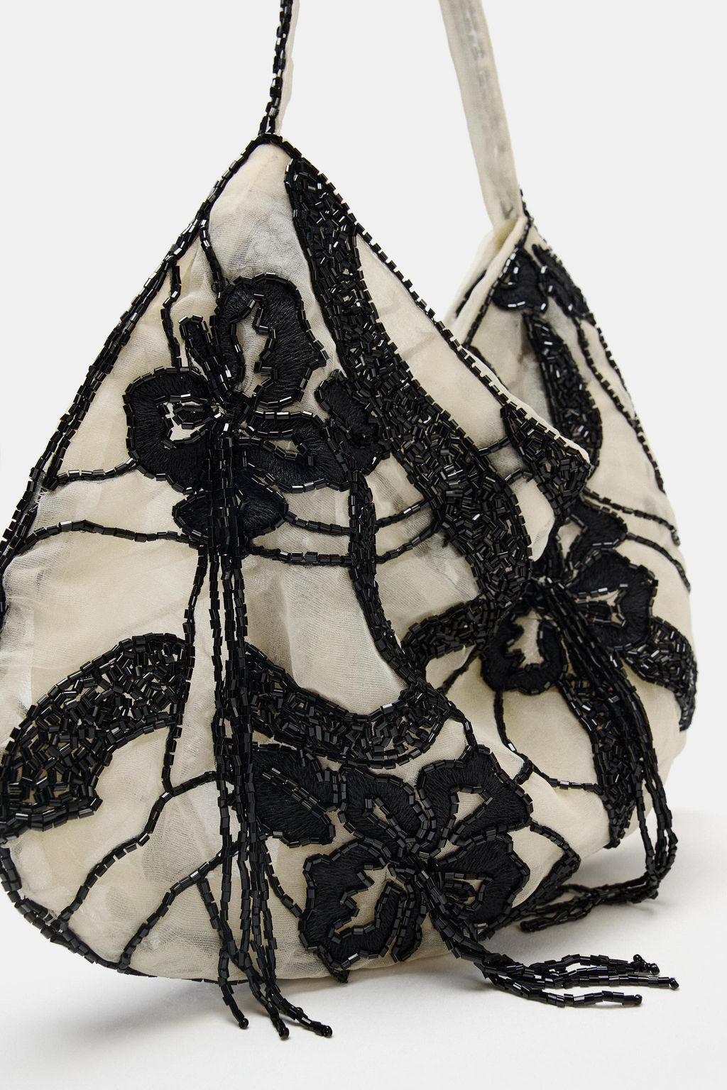 BEADED MESH BAG - Zara фото 7