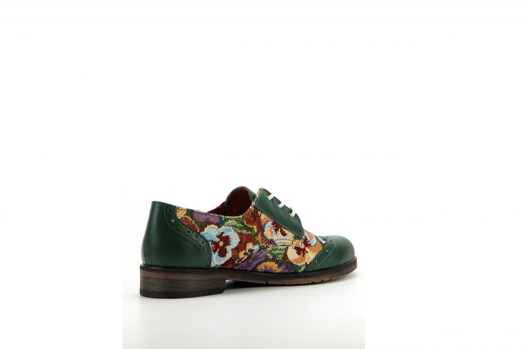 Туфли полуботинки EDART 104.berta.green/gobelen3  фото 3