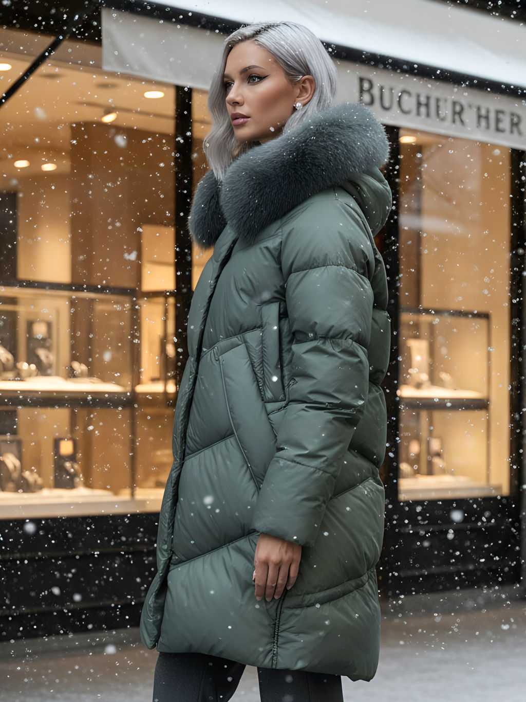 Пальто куртка зимнее утепленное с мехом и капюшоном Бренд: Visdeer  фото 18