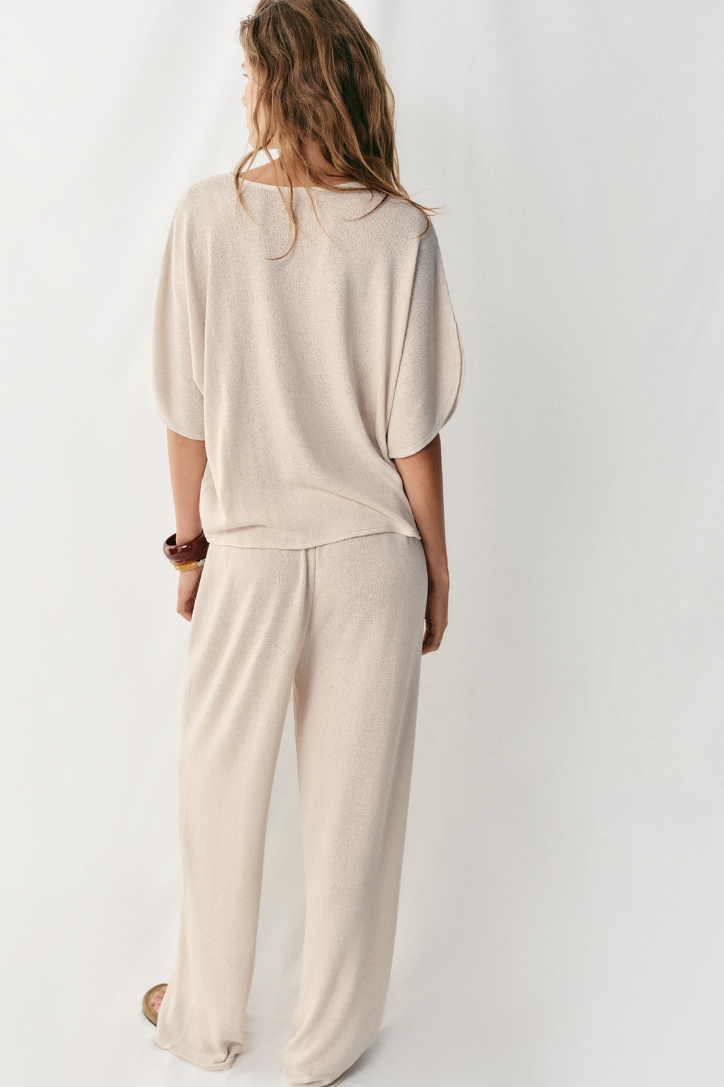 TOP R?STICO MANGA CAPA / Beige claro - Zara фото 3