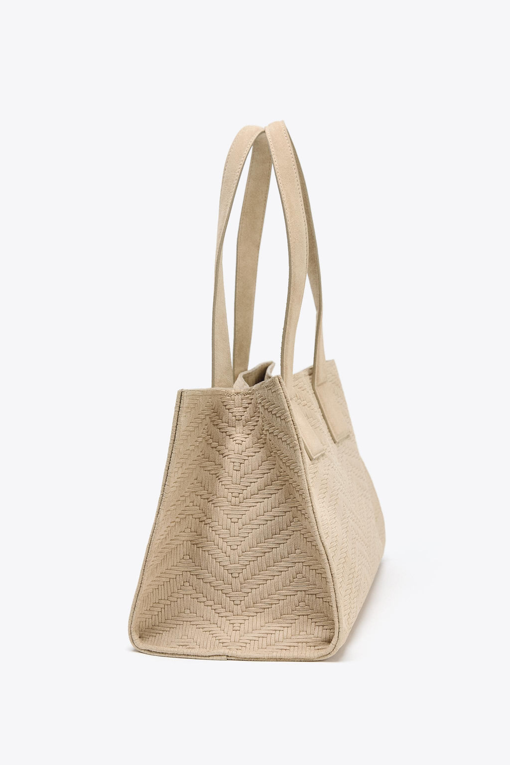 BRAIDED SUEDE SHOPPER - Zara фото 5