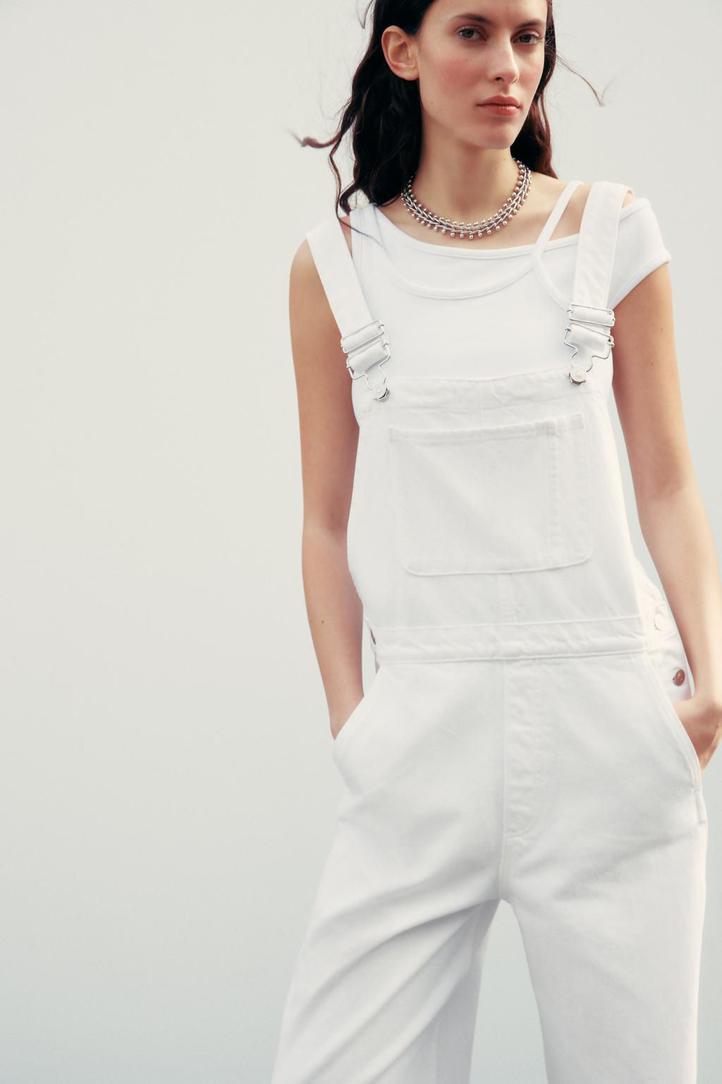 DENIM DUNGAREE JUMPSUIT - Zara фото 3