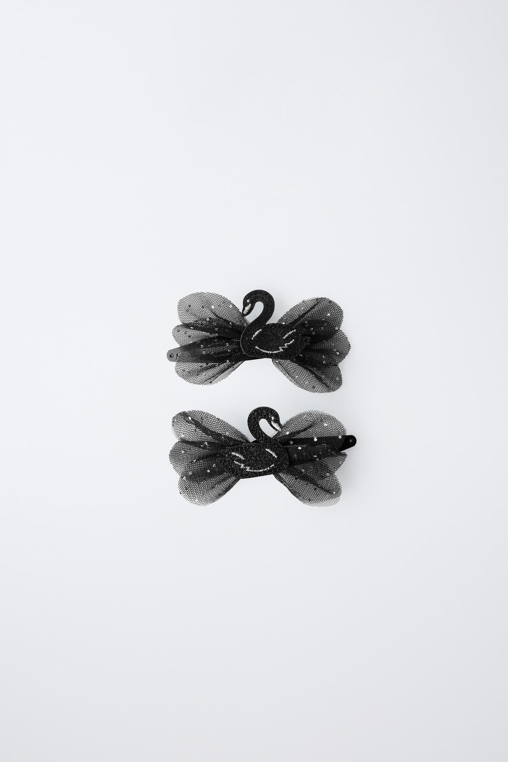 TWO-PACK OF SWAN HAIR CLIPS