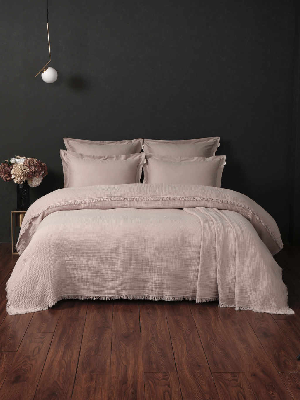 Stonewash Muslin (латте) комплект с покрывалом