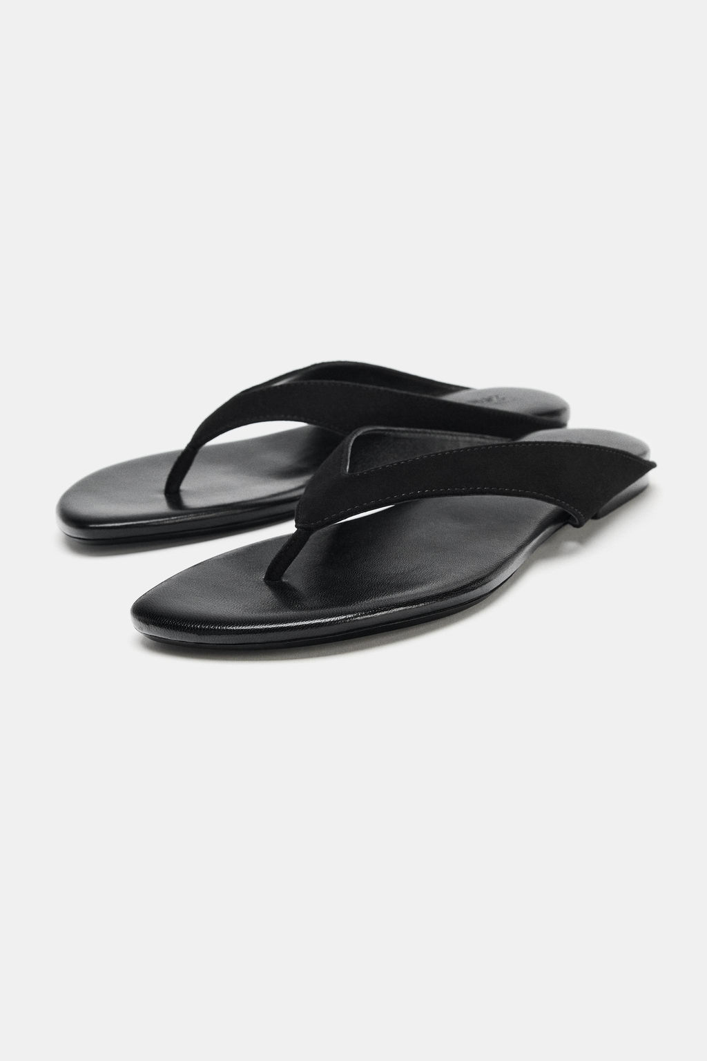 FLAT LEATHER SANDALS - Zara фото 4