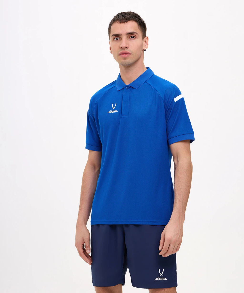 Поло JOGEL CAMP 2 Poly Polo, синий  фото 7
