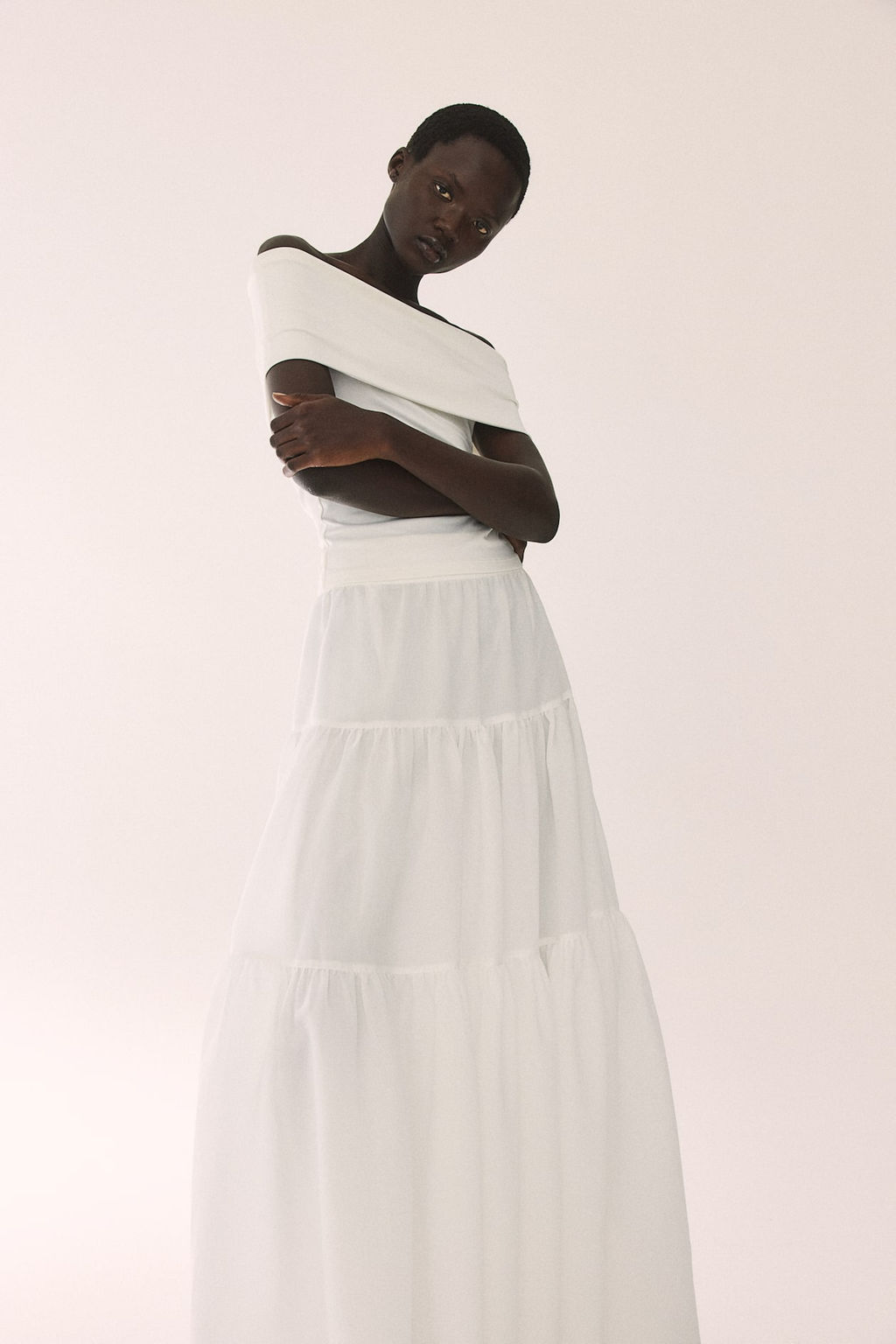 Top off-the-shoulder en punto - H&m фото 4