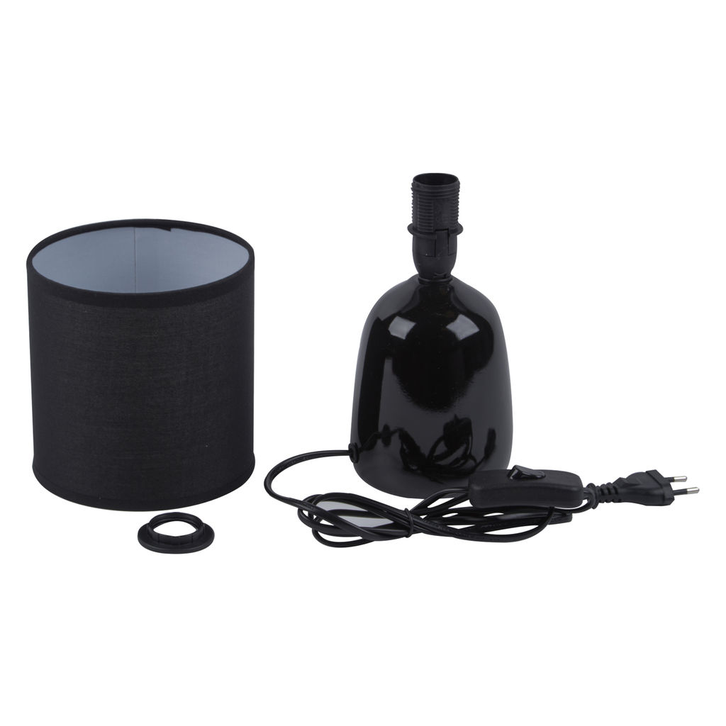 UML-B305 E14 BLACK Светильник настольный декоративный под лампу Е14, 40W. Механический выключатель. Черный. ТМ Uniel