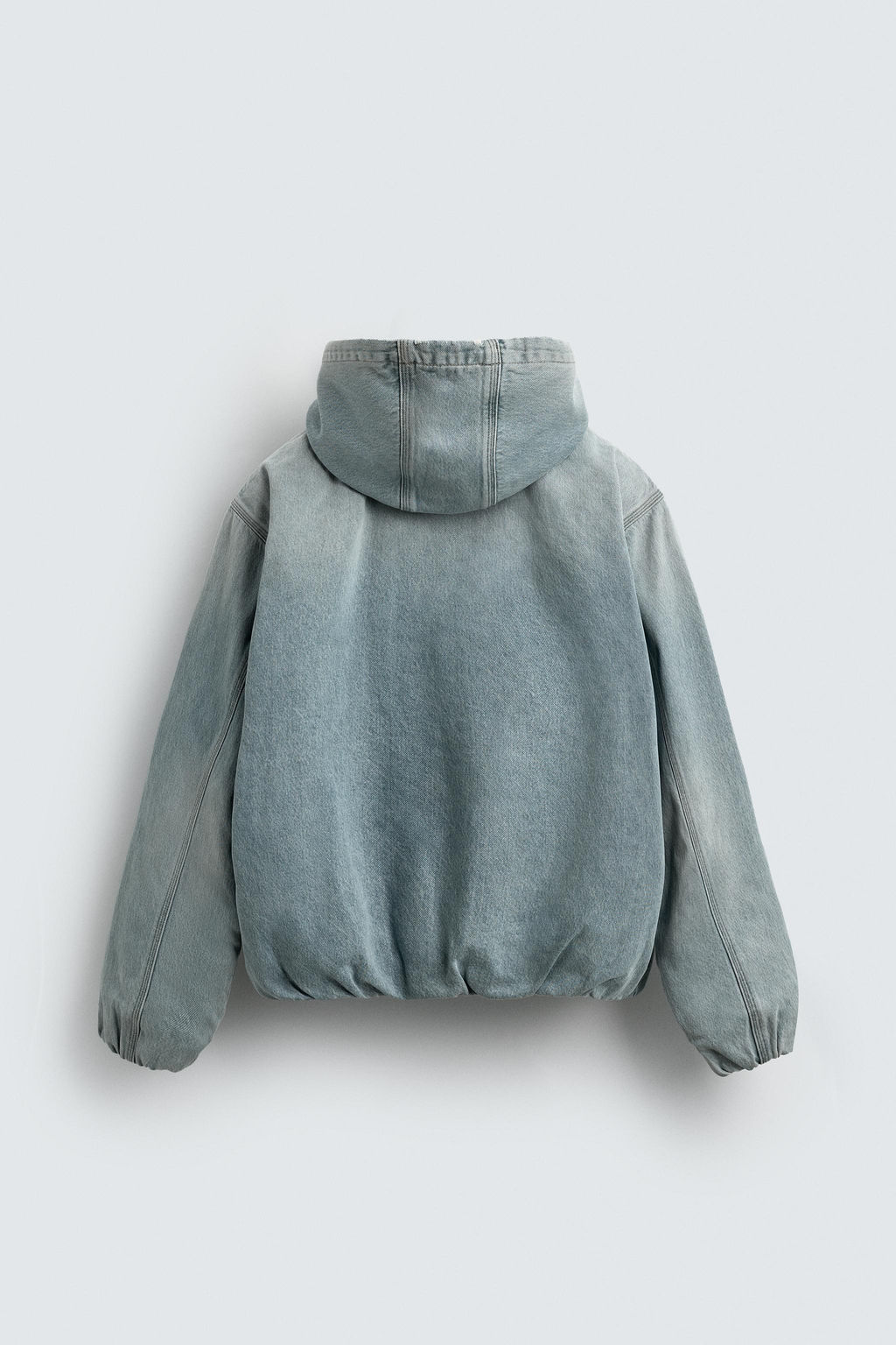 DENIM HOODIE JACKET - Zara фото 8