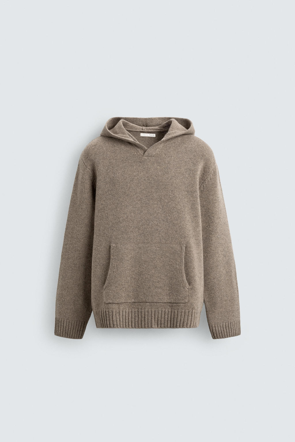 100% WOOL HOODIE JUMPER - Zara фото 7