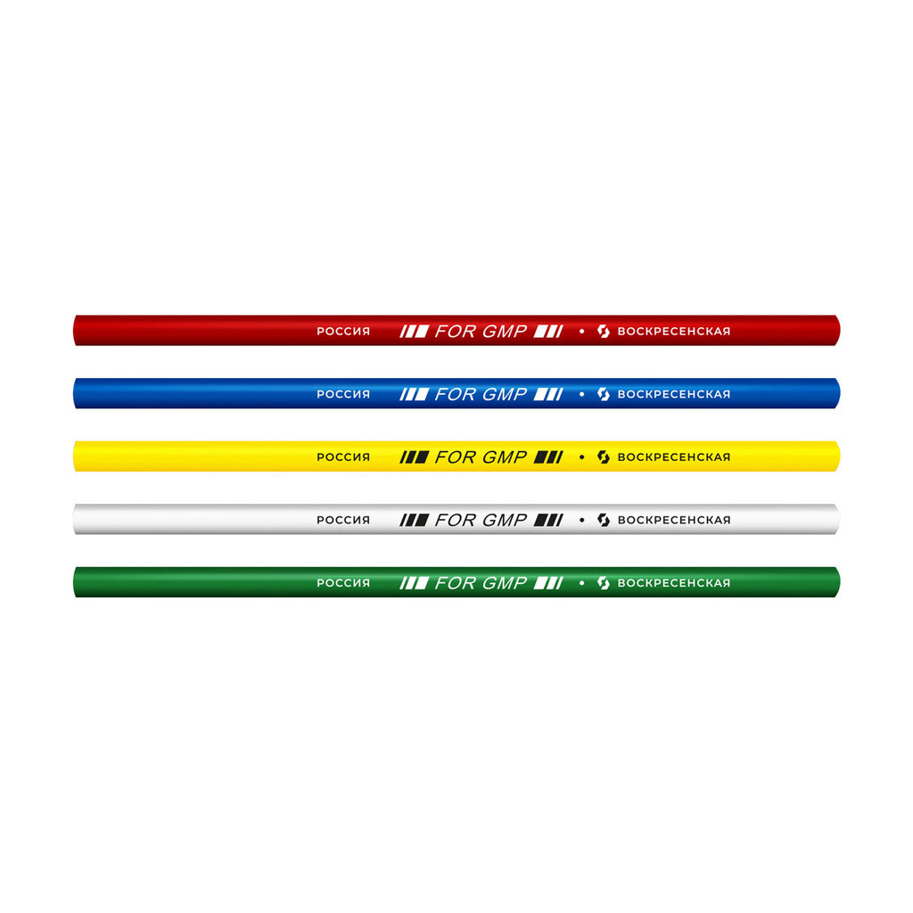 ВКФ For GMP Карандаш для письма по стеклу, металлу, пластику ПП пакет 2М (2B) незаточенный 25 шт