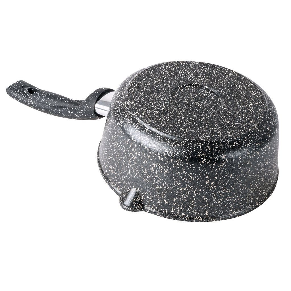 Ковш с тефлоновым покрытием 2,0л, д20см Гранит, h8,5см, s0,4см, ручка из термостойкого пластика (Россия) - Домашняя мода фото 4