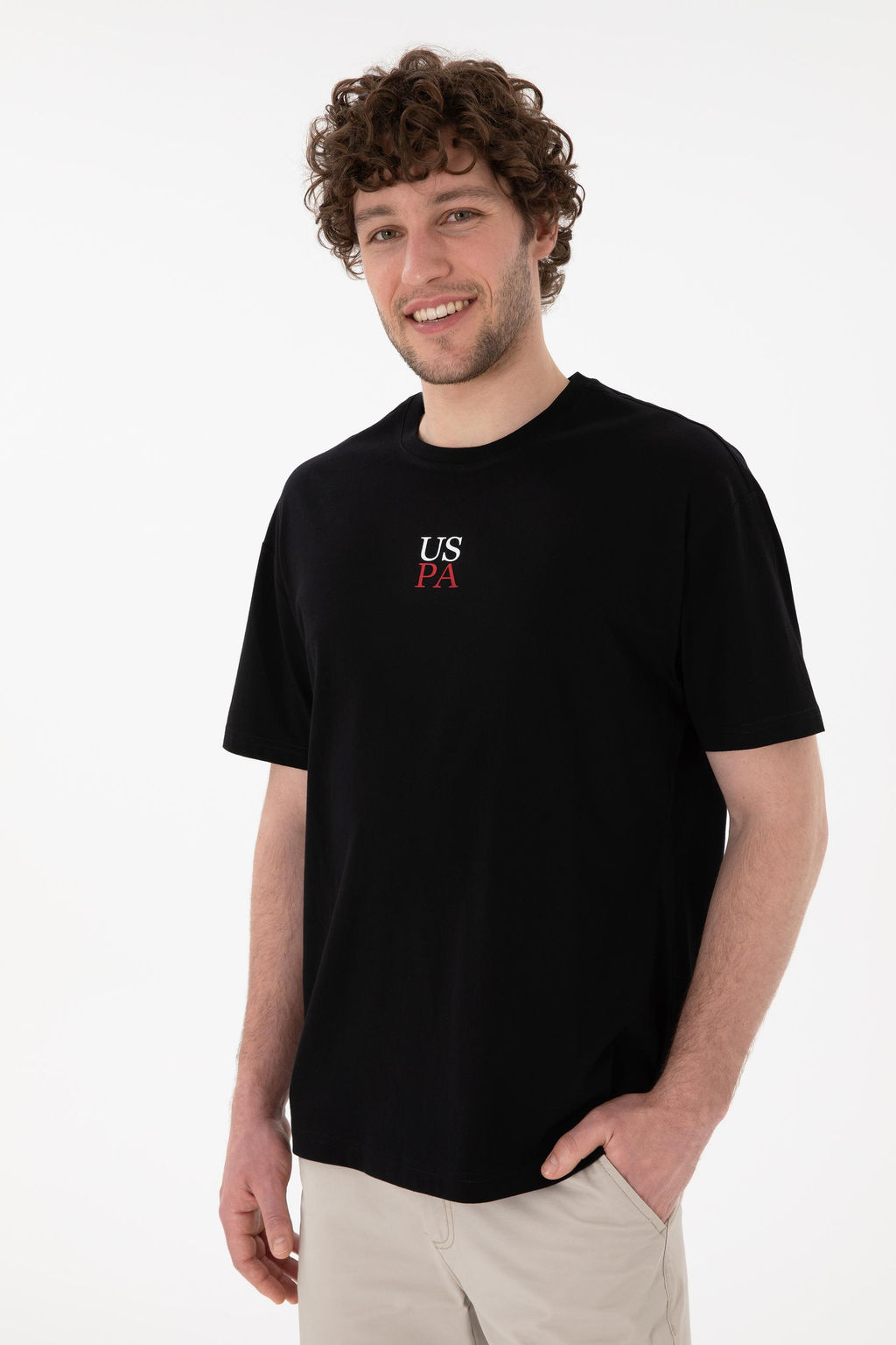 Erkek Comfort Fit Bisiklet Yaka Siyah Ti__rt Sepette S_rpriz _ndirim - U.s. polo assn фото 4