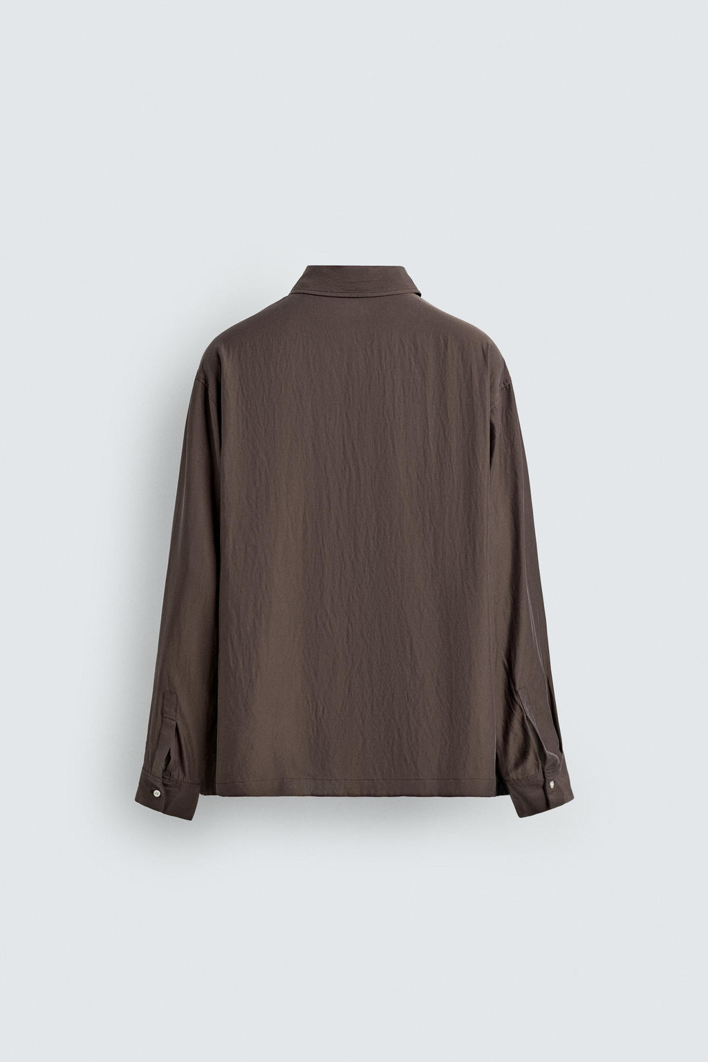 CAMISA RELAXED FIT FLUIDA / Marr?n - Zara фото 8