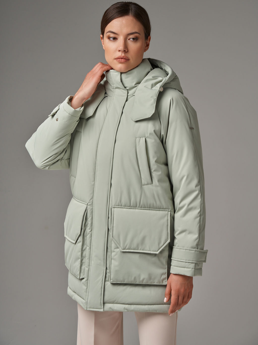 Пуховик женский 

АРТ. 81611z фисташковый/42 - Hoops фото 2