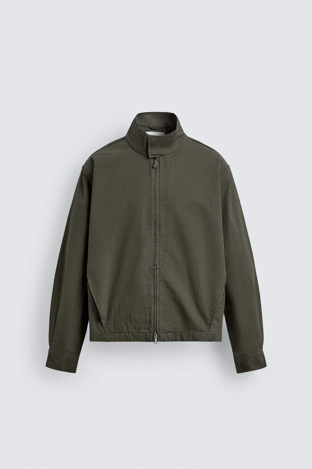 CAZADORA CROPPED FIT CREMALLERA / Khaki - Zara фото 7