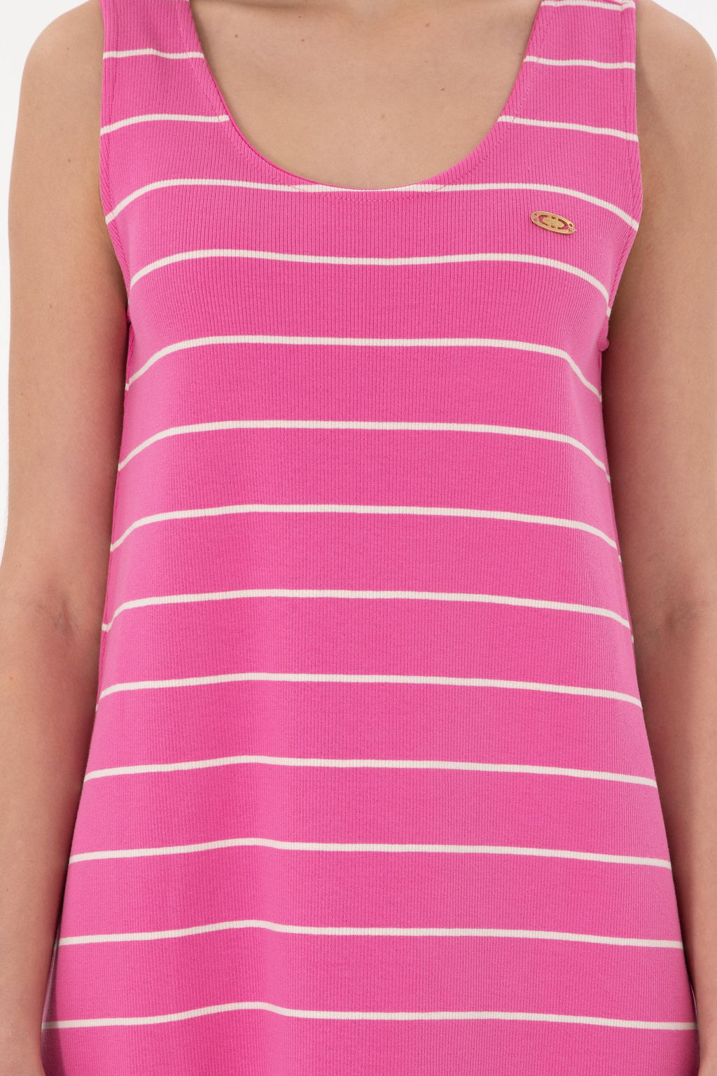 Женское розовое трикотажное платье Неожиданная скидка в корзине - U.s. polo assn фото 5