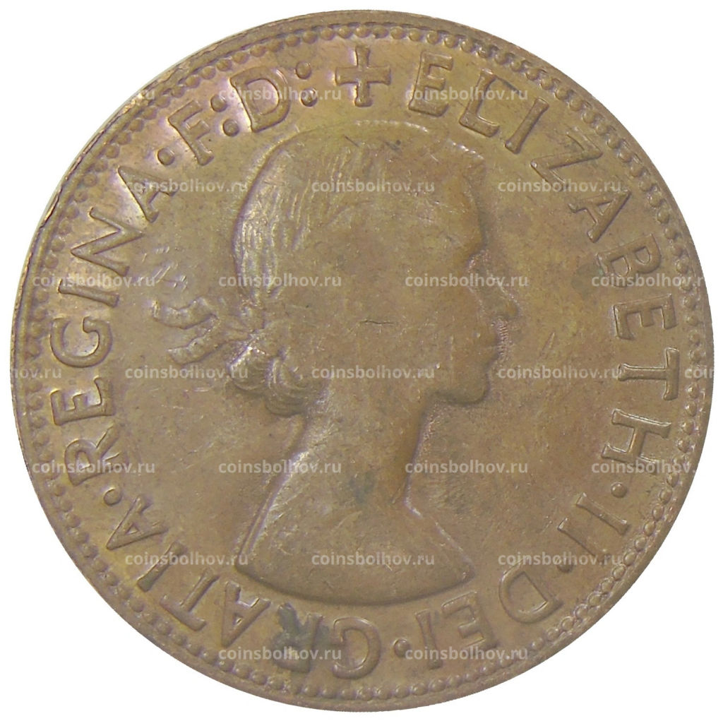 Монета 1 пенни 1964 года Австралия