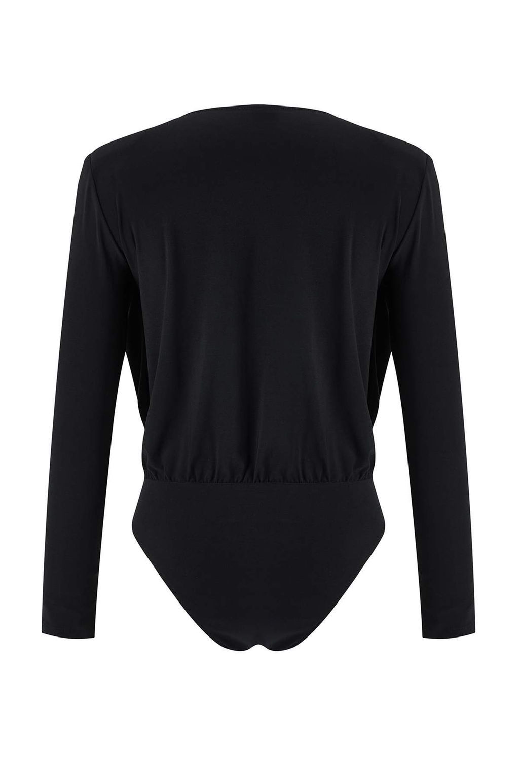 Siyah Duz Kruvaze Uzun Orme Sandy Body TPRAW26BD00029 - Trendyolmilla фото 2