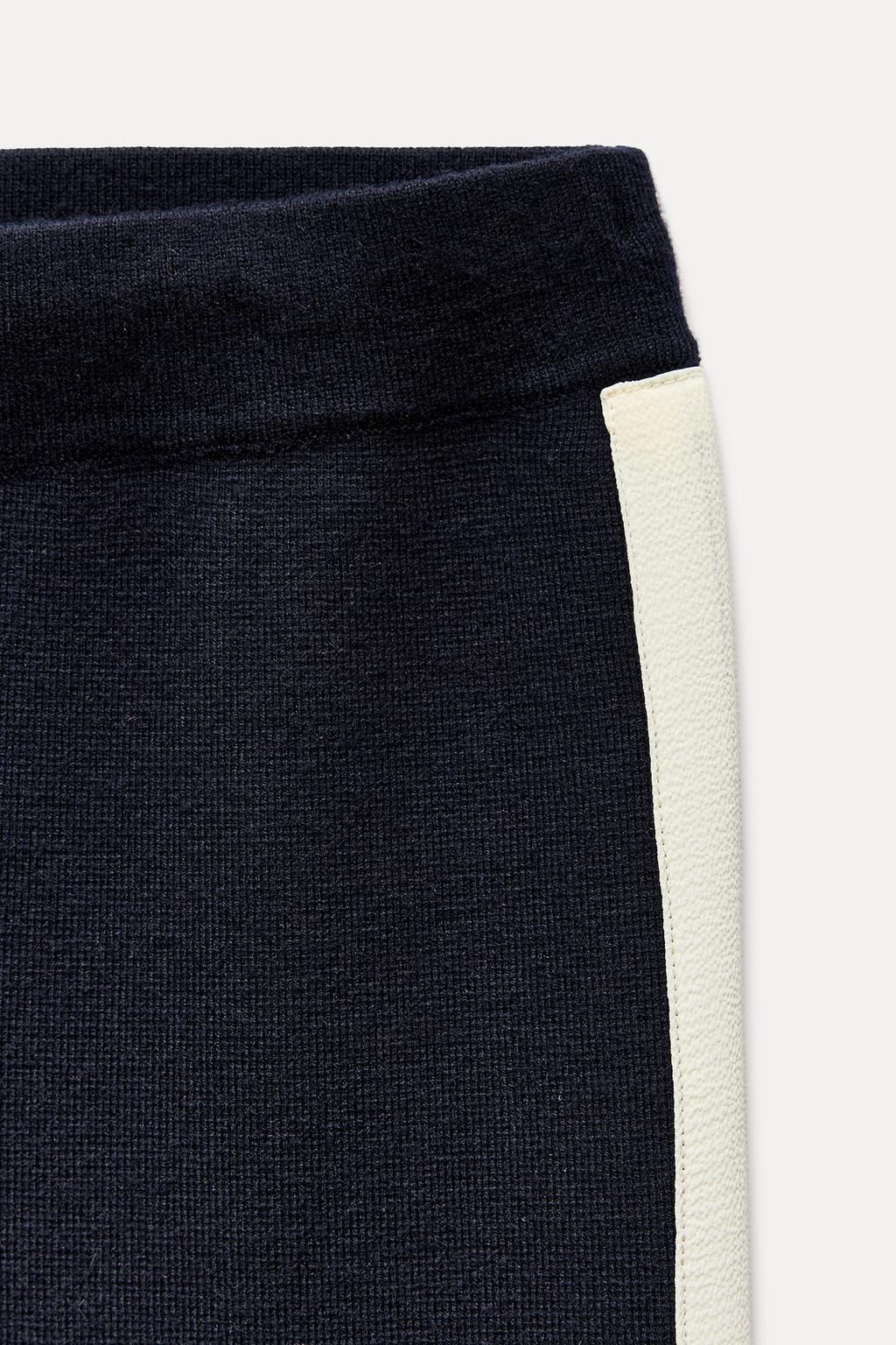 KNIT TROUSERS WITH SIDE STRIPE - Zara фото 5