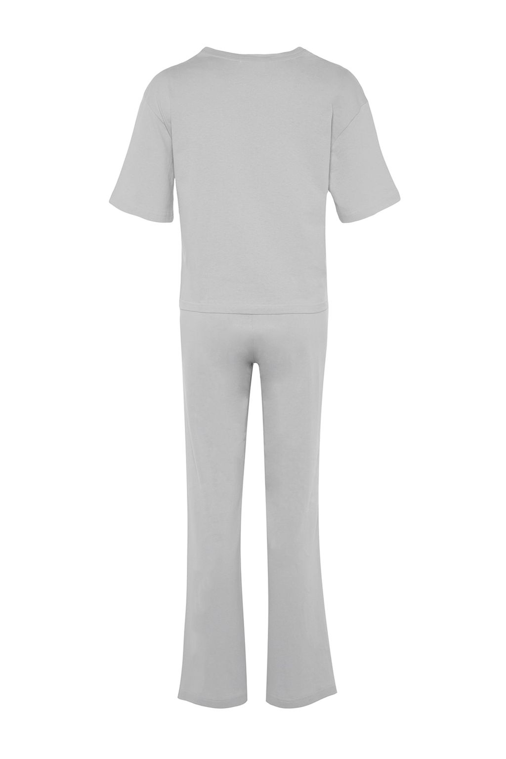 Trendyolmilla Lila %100 Pamuklu Eglenceli Bask?l? T-shirt-Pantolon Orme Pijama Tak?m? THMSS23PT00134 фото 30