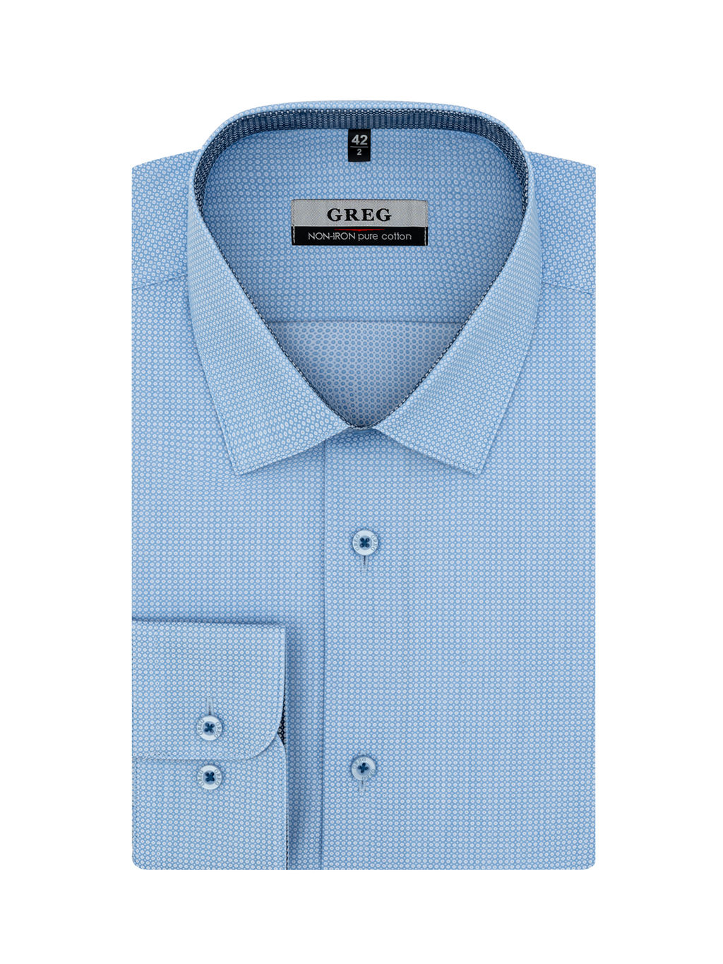 Сорочка мужская длинный рукав GREG 213/211/7240/1