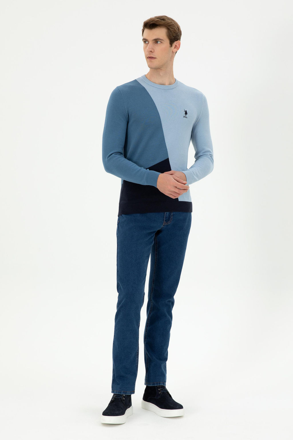 Мужские синие джинсовые брюки Неожиданная скидка в корзине - U.s. polo assn фото 3