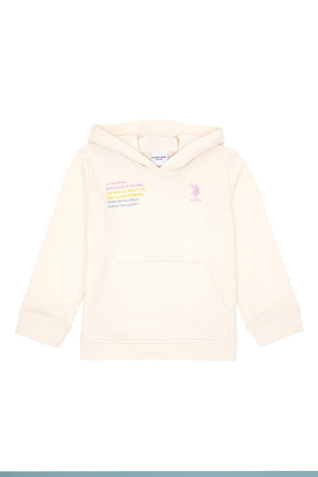 Кремовый свитшот для девочки Неожиданная скидка в корзине - U.s. polo assn фото 2