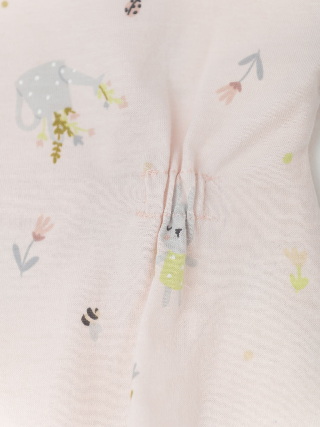 Комбинезон для девочки с длиным рукавом 2шт., бел/роз - Lesi kids фото 3