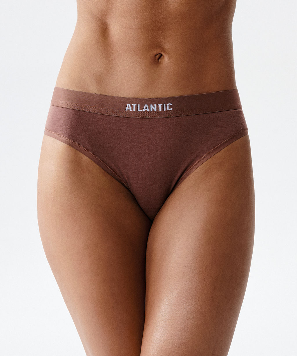 ATLANTIC 3CLP-012 Трусы спорт Sport - набор 3 шт. фуксия + светлый капучино + светло-розовый  фото 4