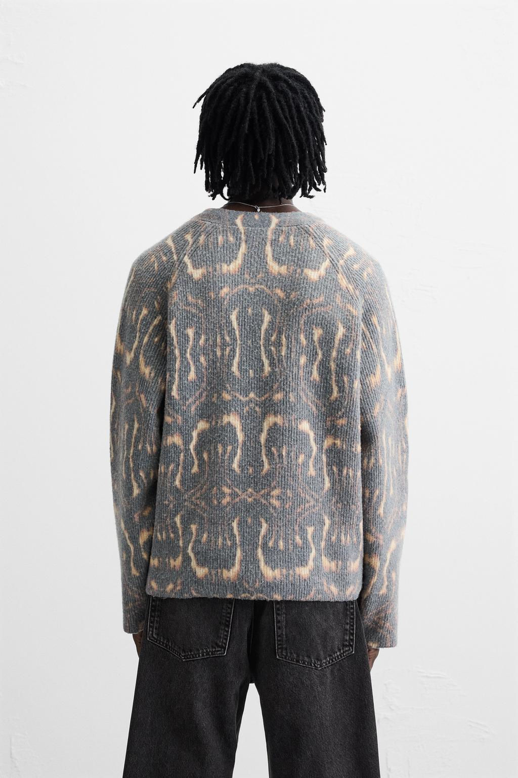 ABSTRACT PRINT CARDIGAN - Zara фото 3