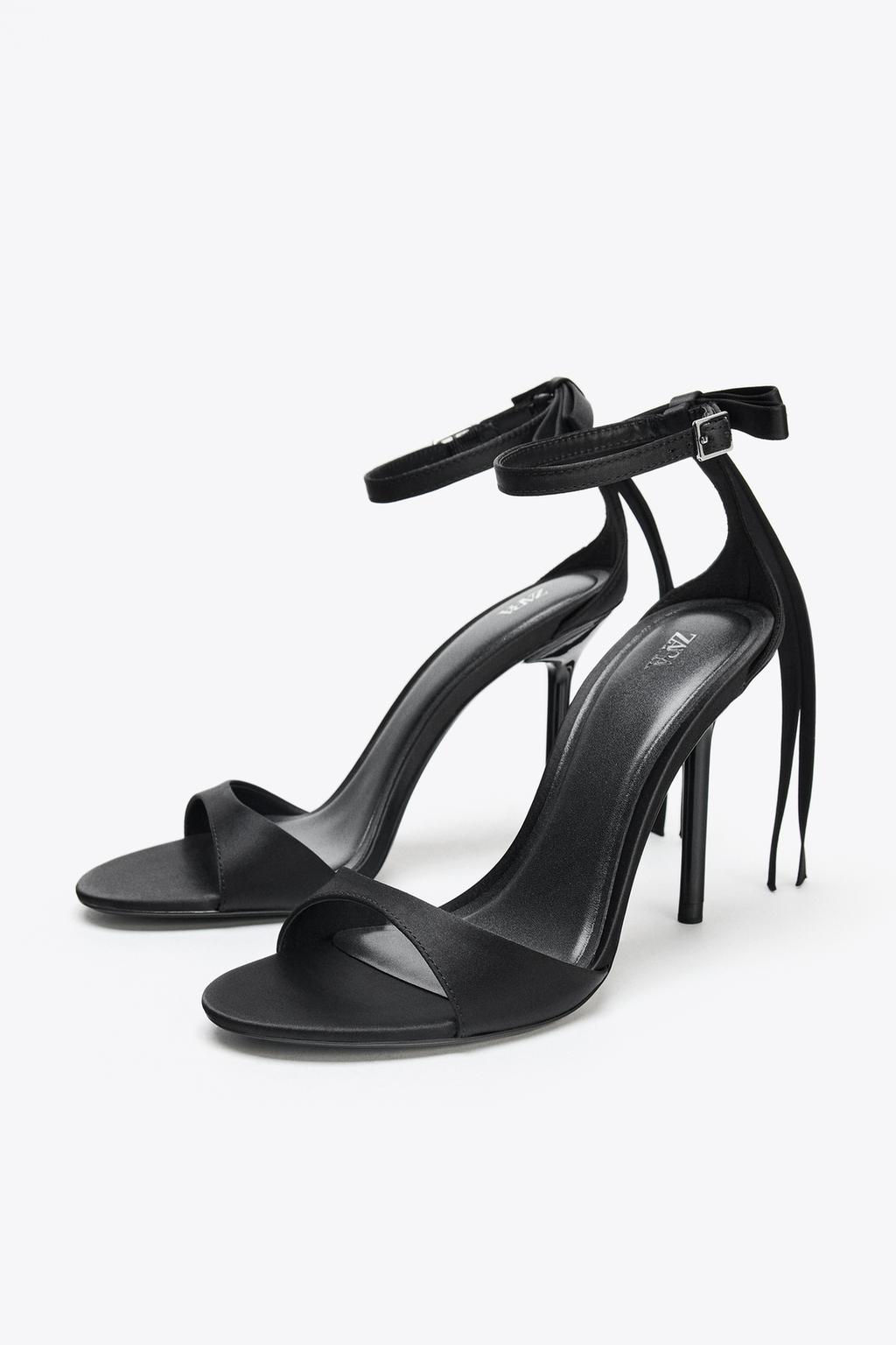 BOW ANKLE STRAP SANDALS - Zara фото 6