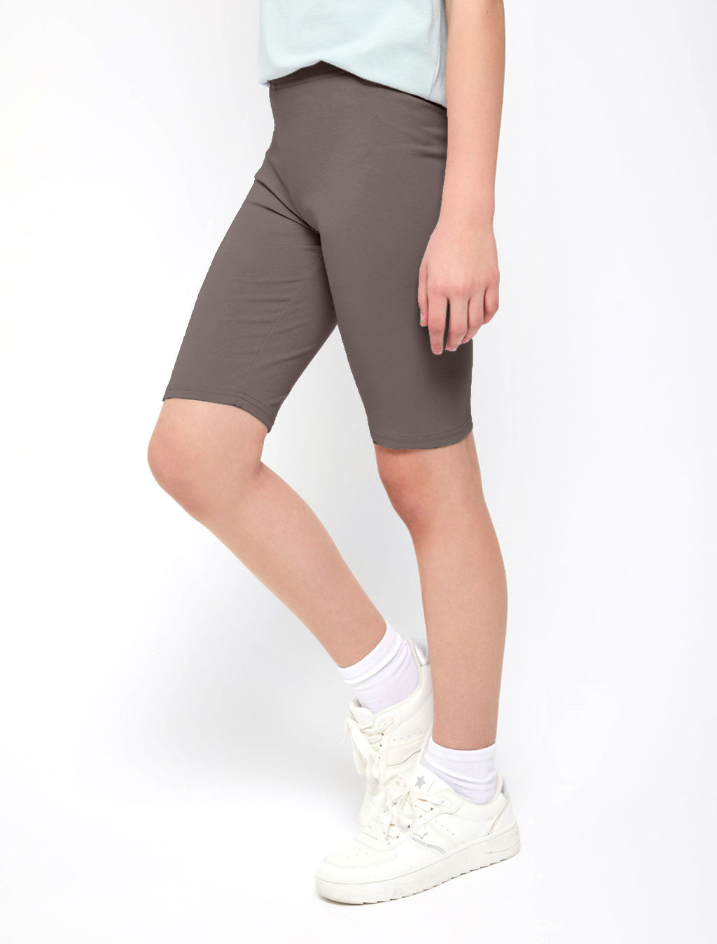 VILATTE / Велосипедки из премиального хлопка с эластаном для девочки  фото 2