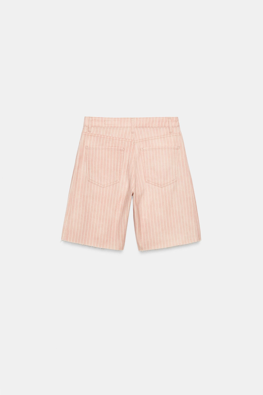 BERMUDA DENIM RELAXED TIRO MEDIO ZW COLLECTION / Rosa - Zara фото 6
