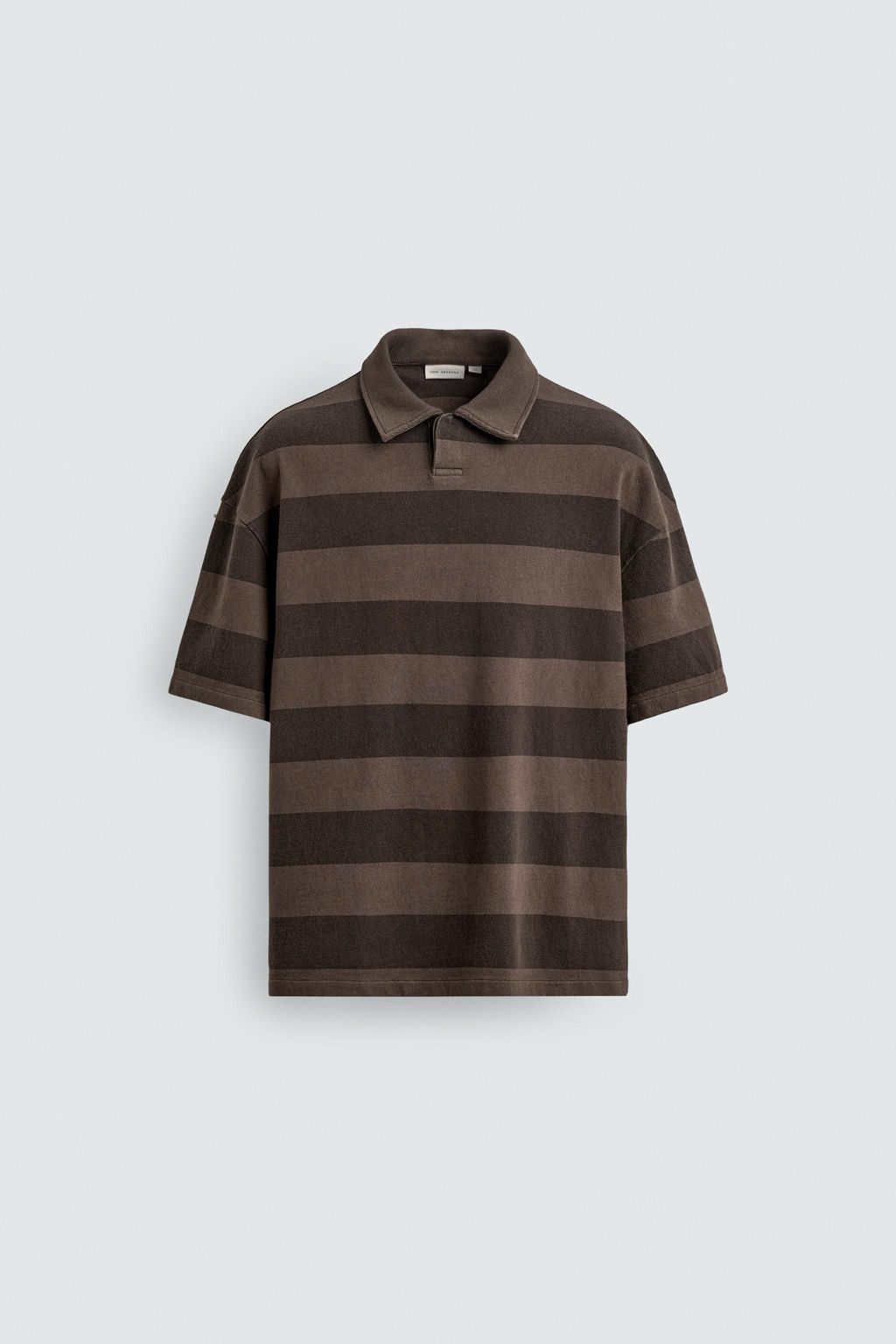 POLO RELAXED FIT RAYAS / Marr?n - Zara фото 7