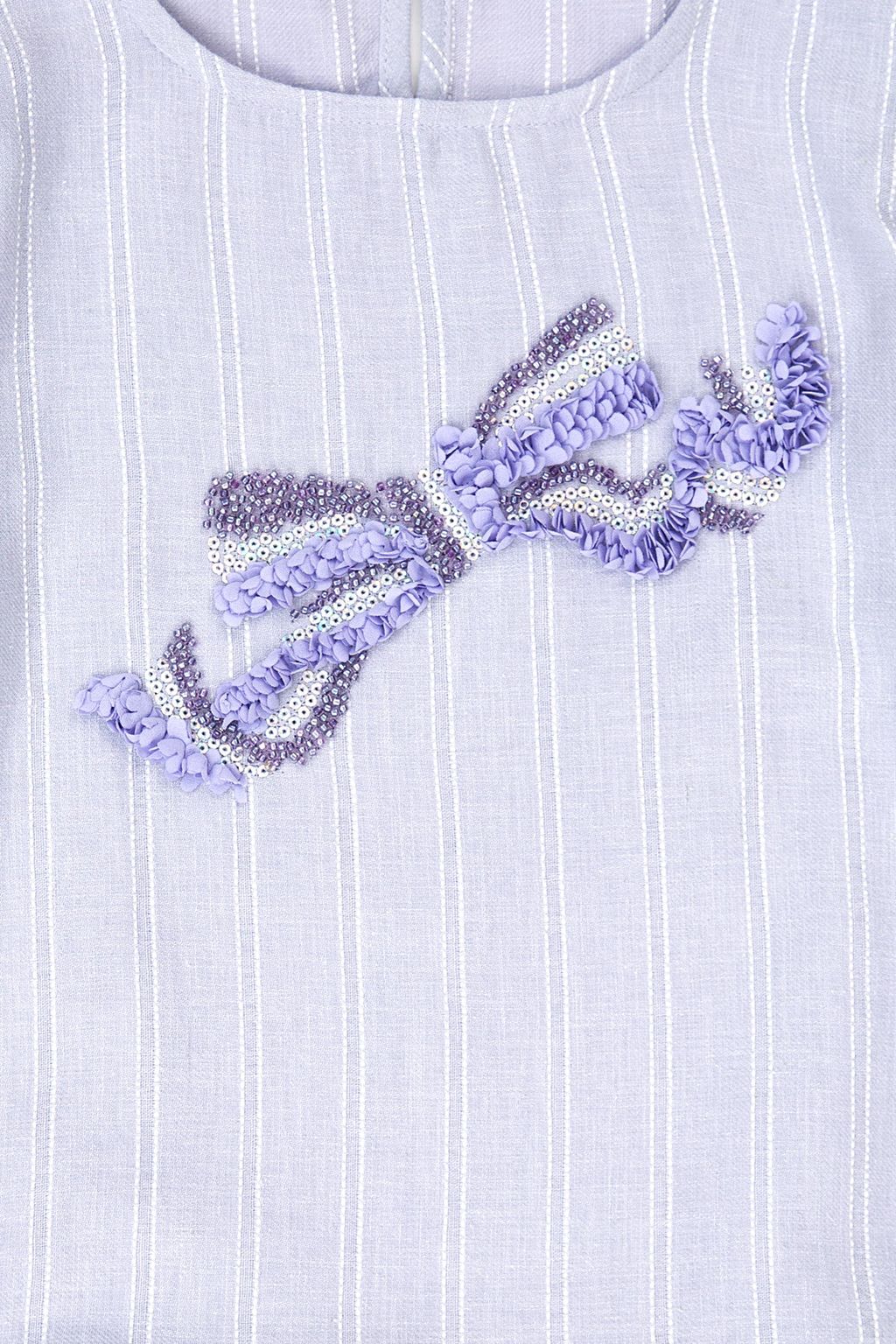 Сиреневая рубашка для девочки с длинным рукавом - U.s. polo assn фото 3