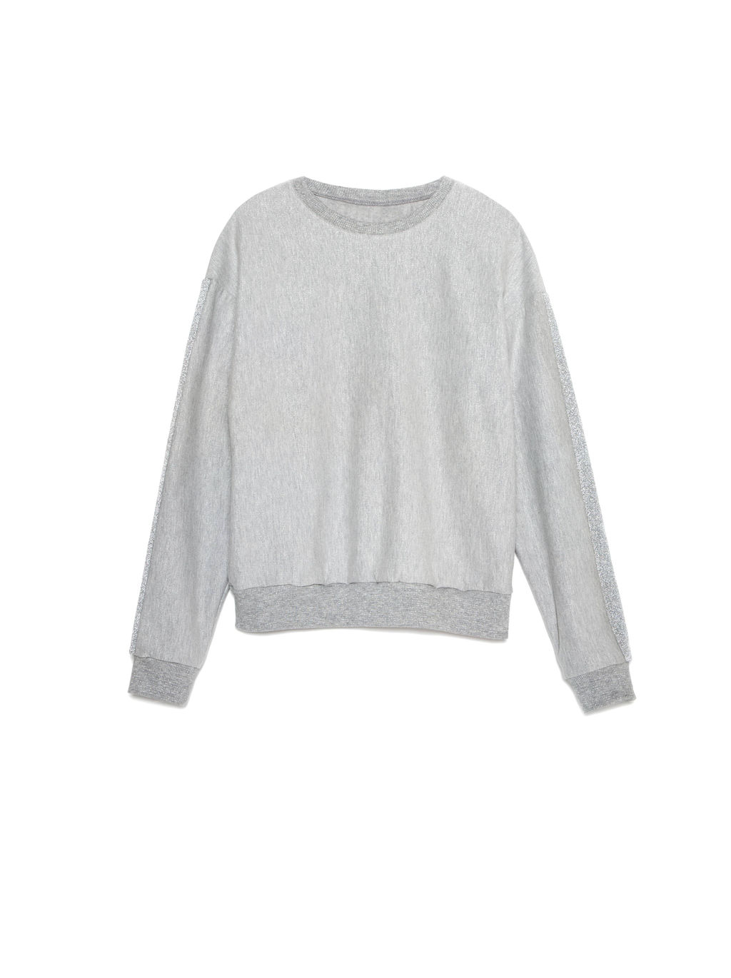 CONTE Хлопковый свитшот с мерцанием люрекса LD 1043 shiny grey - Conte elegant фото 5