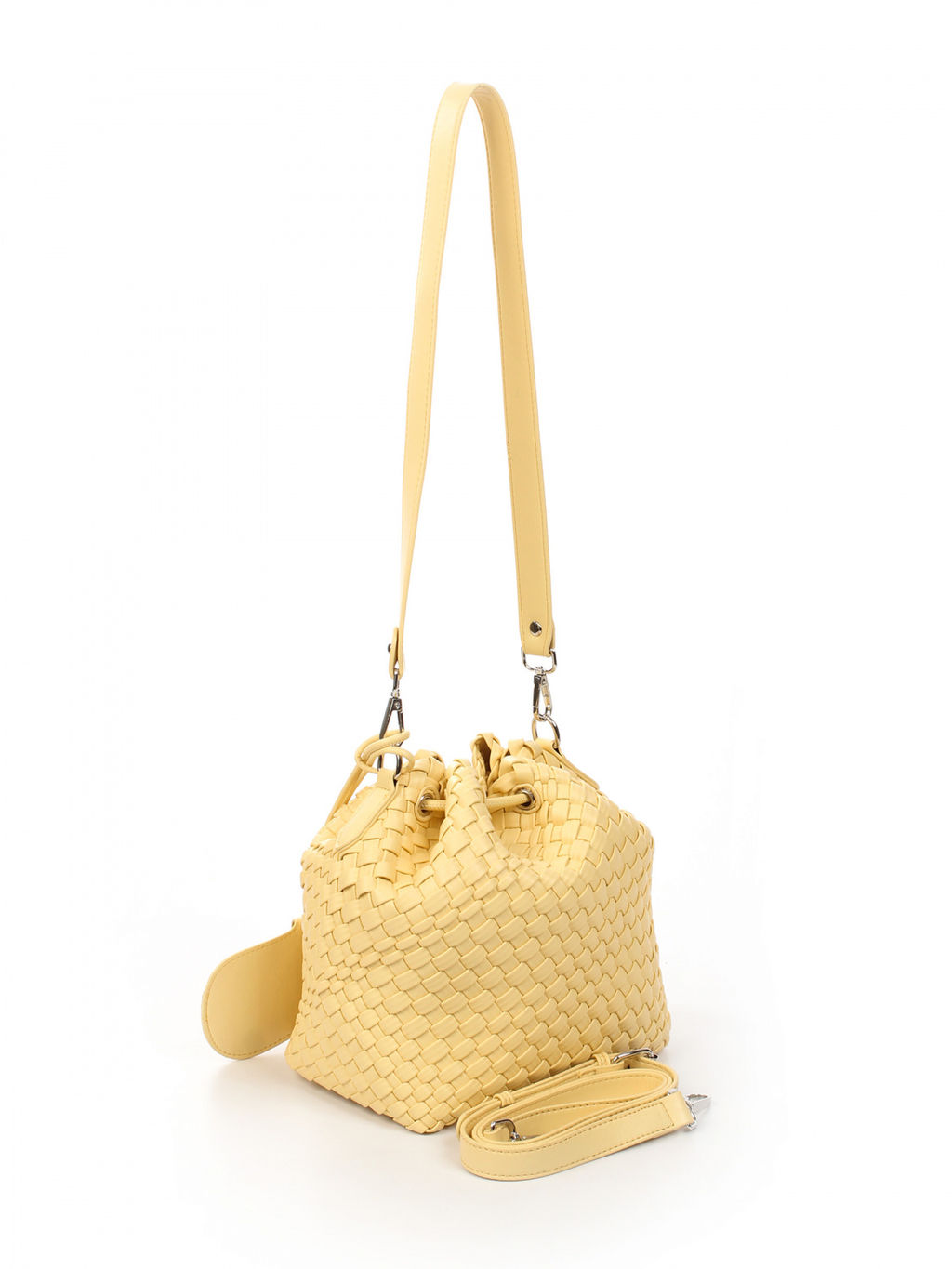 LACCOMA сумка СУ038-светло-желтый эко кожа хлопок  фото 2