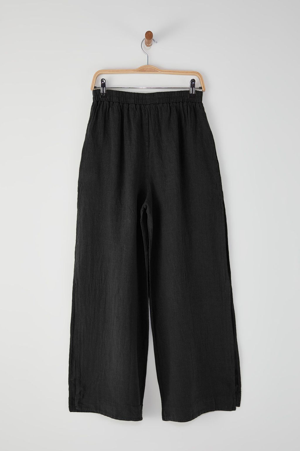 TRENDYOLMILLA Haki Dokuma %100 Keten Y?rtmacl? Plaj Pantolon TBESS25PL00004 фото 16