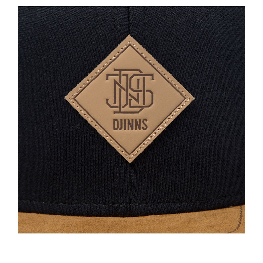 Бейсболка DJINNS арт. 6P SB Jersey Patch (черный / бежевый)