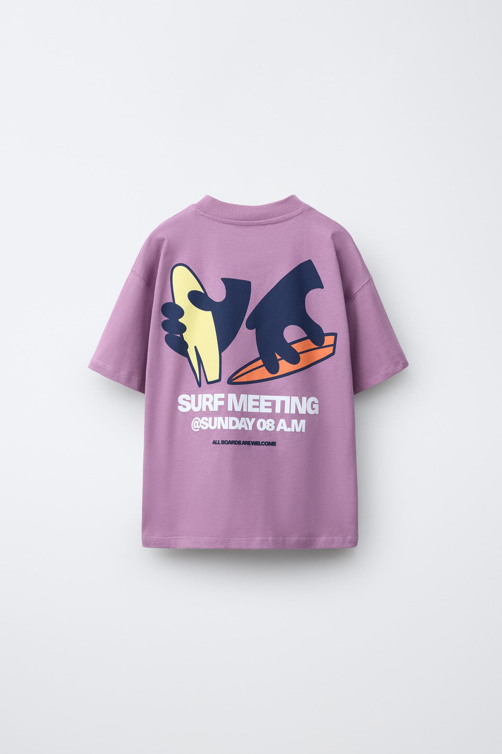 CAMISETA ESTAMPADO SURF / Morado - Zara фото 6