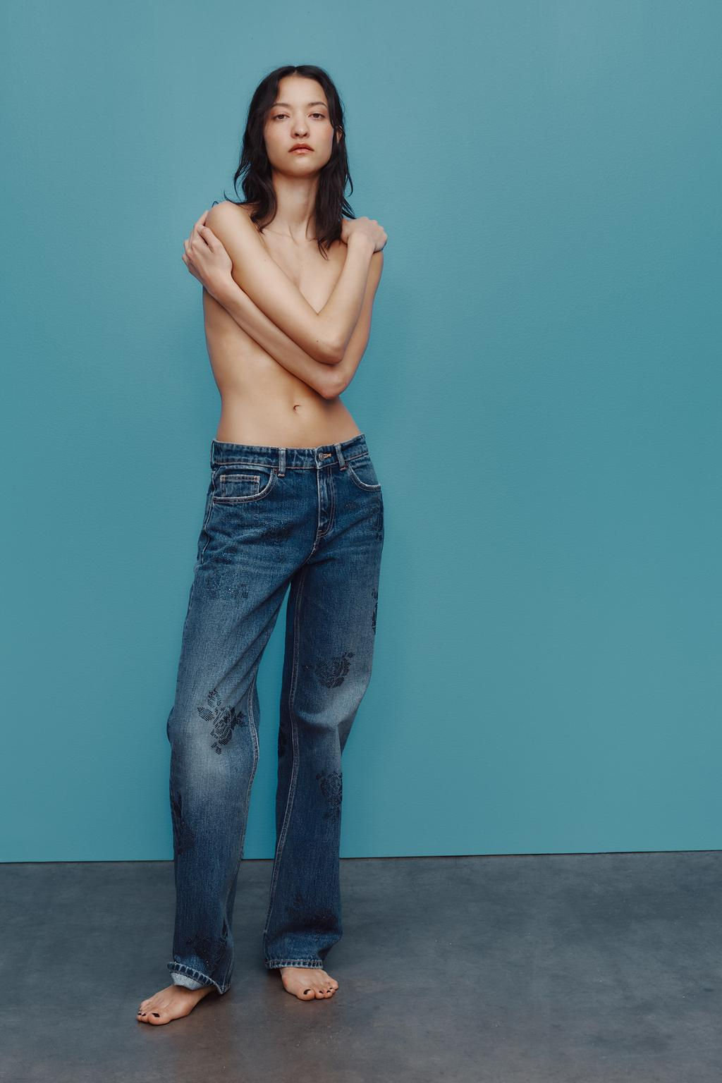 MID-RISE WIDE-LEG TRF JEANS