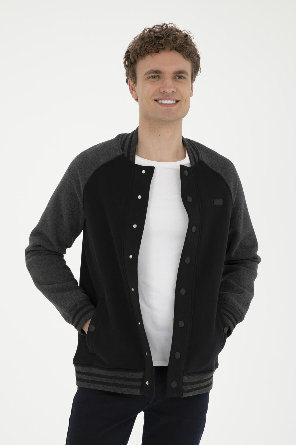 U. S. Polo Assn / Мужской черный вязаный кардиган - U.s. polo assn фото 3
