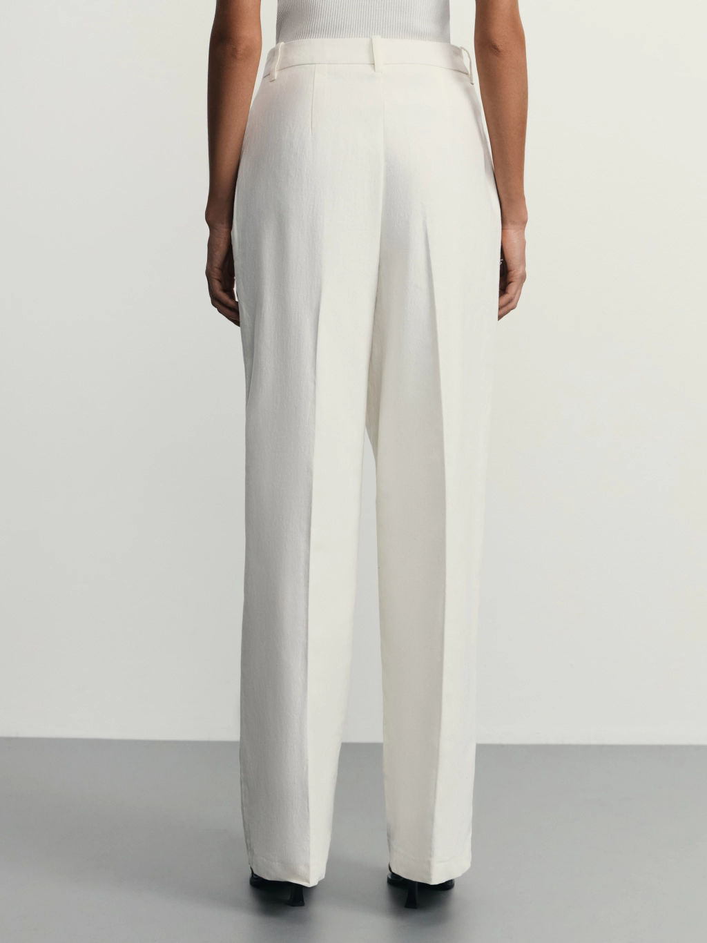 Брюки прямого кроя с содержанием льна / Zarina  фото 4