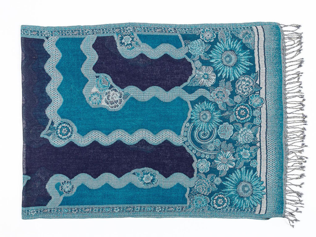 Палантин (шерсть100% № Тк700/3 - Ганг фото 2