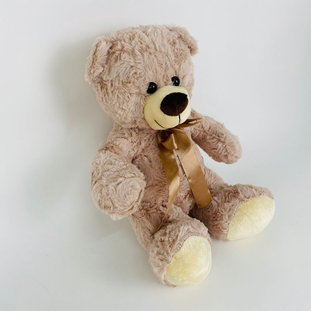 Мягкая игрушка Мишка с полосатым бантом 30 см (арт. 6682/30) - Storyland фото 8